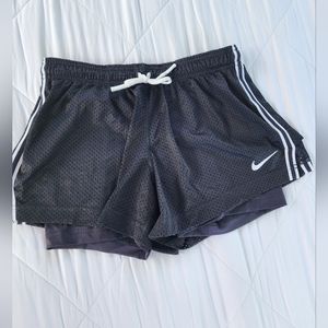 Womens Nike dri fit running/workout shorts size M black